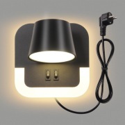 Lampa AWEKLIY ścienna LED, lampka nocna z przełącznikiem