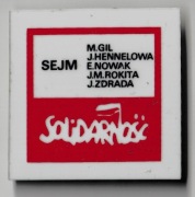 Odznaki, lata 1980te, wybory 1989, Człowiek z żelaza, Solidarność
