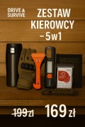 Zestaw ratunkowy kierowcy 5w1 – prezent dla kierowcy, termos, latarka
