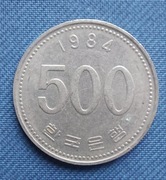 Moneta Korea Południowa 500 wonów 1984