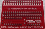 Płytka PCB adaptera Boot selector Amiga 500