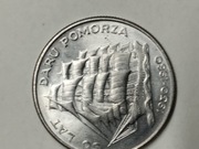 Moneta 20 zł z 1980 roku.50 lat Daru Pomorza.