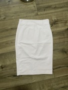 Elegancka kremowa spódnica Zara 38 M pudrowy róż
