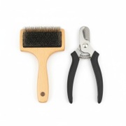Zestaw do Pielęgnacji Psów - Szczotka + Obcinacz do Pazurów