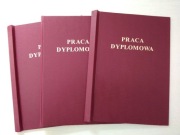 Okładki do oprawy - Praca Dyplomowa - kpl. 3 szt., sztywne.