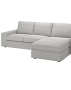 Sofa z szezlongiem KIVIK z dwoma pokryciami.Możliwość prania okryć.