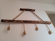 Lampa drewniana wisząca 