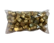 Zakrętki do butelek monopolowych 31,5/24mm kolor złoty - 100 sztuk