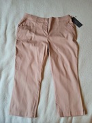 Atmosphere Primark spodnie nude pudrowy róż kant 7/8 40 L