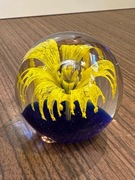 Śliczna szklana kula ozdoba przycisk do papieru 