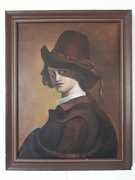 Stary obraz portret kobiety