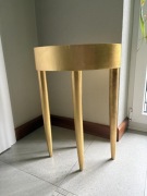 Stolik drewniany złoty