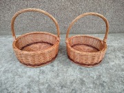Zestaw dwóch Koszyków wiklinowych na święconkę