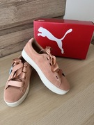 Buty Puma Ribbon Dusty Coral | Zamsz + Satyna | SoftFoam | Nowe!