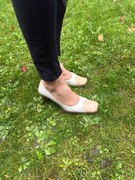 półbuty czółenka damskie włoskie roz 37 wysoki obcas skóra Vero Guoio 26cm