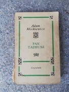 książka "Pan Tadeusz" Adam Mickiewicz 