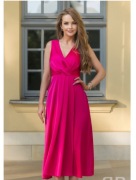 Sukienka atłasowa fuksja B&B Studio Angie