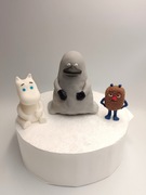 Figurki z masy cukrowej Muminki Muminek Bobek Buka Mała Mi toppery na tort 