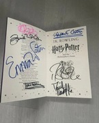 Harry Potter podpisana Rowling, Watson, Radcliffe+