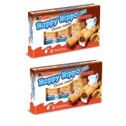 2x Kinder Happy Hippo Wafelki kakaowe ciemne 5pak 103g