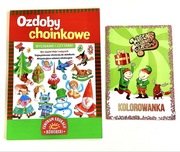 Ozdoby choinkowe wycinanki i czytanki Kolorowanka