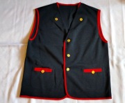 KAMIZELKA czarna dwustronna XXL