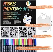 Zestaw śliniaków 12 szt. DIY pisaki szablony