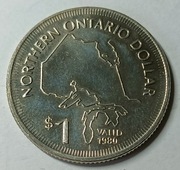 MONETA  1 DOLAR  ONTARIO NORTH NOW 1980. (218)
