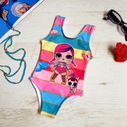 Jednoczęściowy strój kąpielowy LOL Surprise dla dziewczynki, rozmiar 98-104