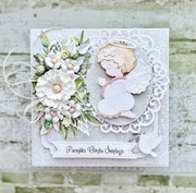 Personalizowana Kartka na Chrzest Święty, Pamiątka Chrztu w pudełku