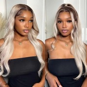 Vebonny Glueless 613 peruka dla kobiet ombre platynowa blond 56 cm