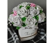 Flower box Serce Rękodzieło Bukiet róż Dzień Babci Dekoracja Imieniny