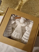 Aniołki na szydełku 3 sztuki w kartoniku 