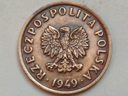 5 groszy 1949 brąz stan 1 (895)