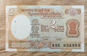 Indie 2 Rupees 1990-92  P-79m aUNC 