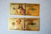 Banknoty pozłacane -USA 2