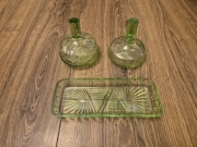 Zestaw z szkła uranowego 