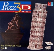 MB Puzz-3D mini - puzzle piankowe 3D - Krzywa Wieża w Pizie (64 elementy)