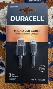 DURACELL 1M Czarny Kabel USB-A / Micro USB USB5013A 