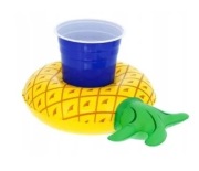 Nowy dmuchany uchwyt na napój ananas