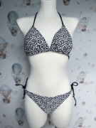 Bikini damskie czarno-białe rozmiar 38/40 strój kąpielowy dwuczęściowy
