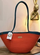 Torebka,kosz wykonana ręcznie ze sznurka bawełnianego 