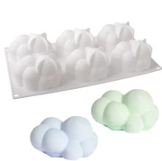 Duża CHMURA Kształt forma silikonowa 34.5*18.5*6.2 do Pieczenia, Monoporcje