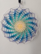 Łapacz snów Spiral ombre szydełko mandala 