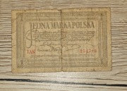 1 marka polska 1919 - starsza wersja - wersja majowa