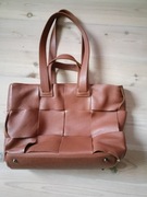 Skórzana torebka camel