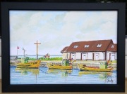 Obraz Kutry w Kuźnicy 21x30 nowy ręcznie akrylami Oferuje autor Jerzy Okoń