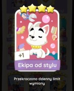 Monopoly go karta 4* Ekipa od stylu set 24