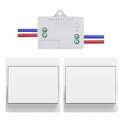 Cerhot Zestaw 2 Bezprzewodowych Włączników Światła – EU 1-Gang 2V1A