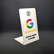Tabliczka Google NFC z podstawką – Zostaw opinię w Google